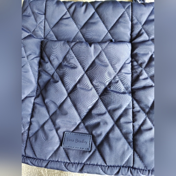 Vera Bradley Quilted Navy Shoulder Bag - Picture 2 of 4